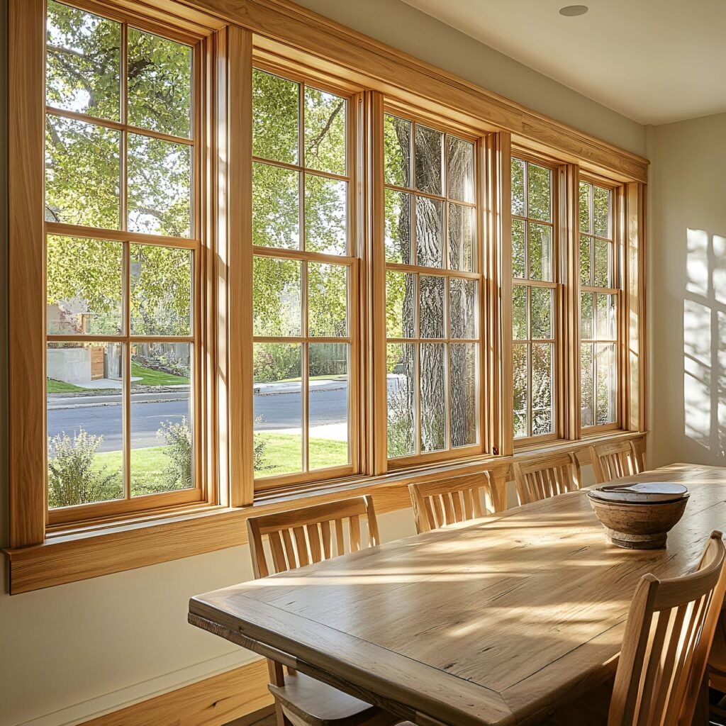 Wooden Double hung Windows in Waco TX